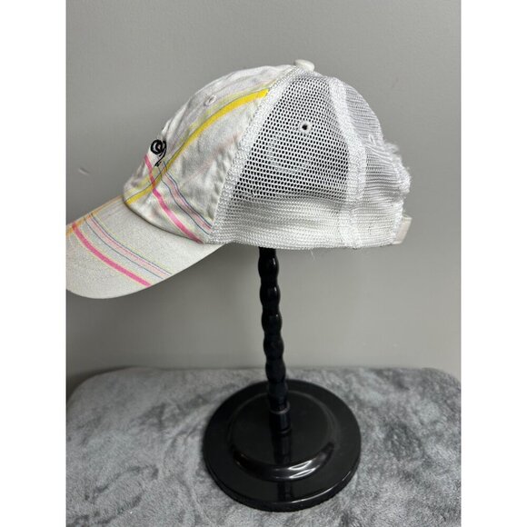 Ron John Surf Shop white trucker hat with stripes adjustable back soft comfy hat - Picture 2 of 7
